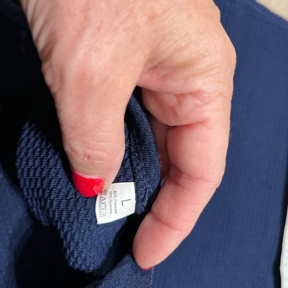 3/$30 New seersucker one shoulder two piece scalloped edges - Picture 6 of 10